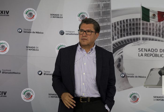 Ricardo Monreal, coordinador del grupo parlamentario de Morena en el Senado de la República.