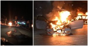 Los hechos dejaron una persona sin vida, incendio de una gasolinera, viviendas y varios automóviles. Foto: Especial Twitter