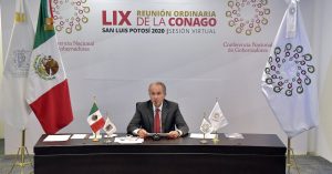 El Gobernador San Luis Potosí, Juan Manuel Carreras. Foto: @JMCarrerasGob, Twitter