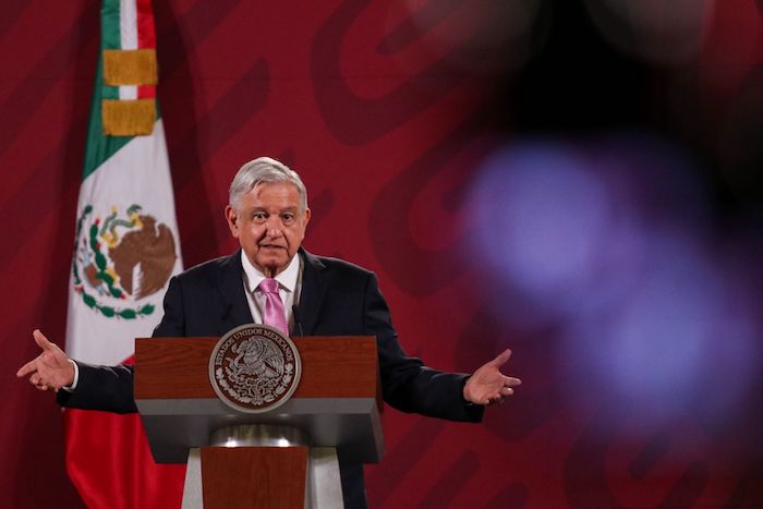 El presidente Andrés Manuel López Obrador en su conferencia de este martes. 