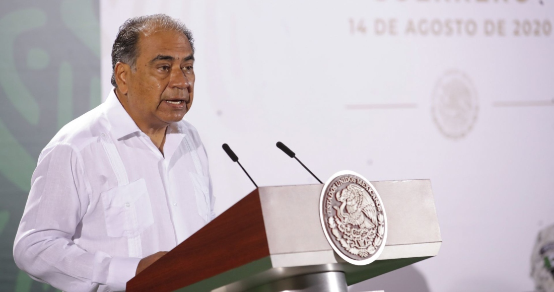 Héctor Astudillo Flores dio a conocer esta mañana su renuncia al Partido Revolucionario Institucional (PRI) luego de casi 40 años de militancia. Foto: Presidencia vía Cuartoscuro