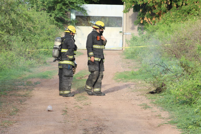 Los cuerpos seguían en llamas.