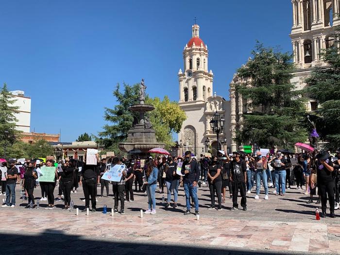 Protesta por el feminicidio de Alondra en Coahuila.