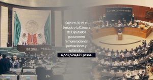Diputados y senadores gastaron millones en alimentos, mobiliario y herramientas durante el 2019