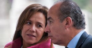 Margarita Zavala, exaspirante a la Presidencia de México, y el expresidente Felipe Calderón.
