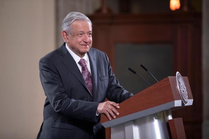 El mandatario en su conferencia de prensa matutina de este jueves en Palacio Nacional.