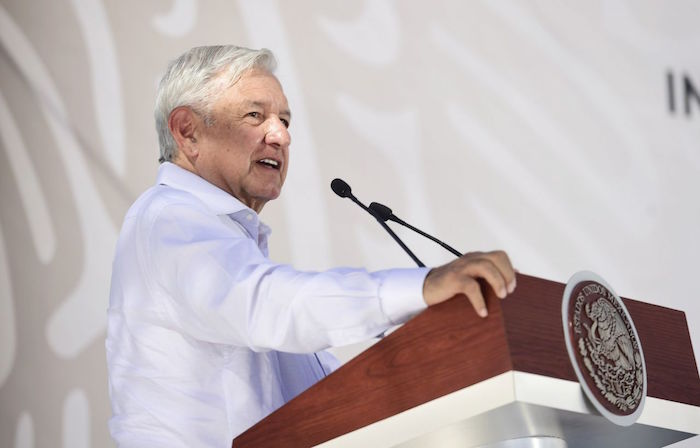 Andrés Manuel López Obrador, Presidente de México, encabezó el Informe de avances a la comunidad de la región Sierra Alta de Sonora e Inauguración de instalaciones de la Guardia Nacional. 