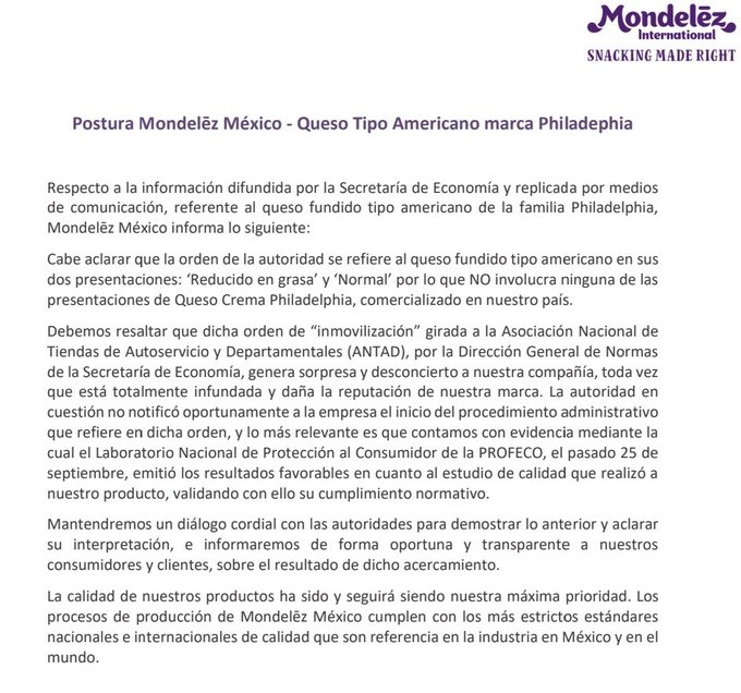 comunicado-mondelez-philadelphia