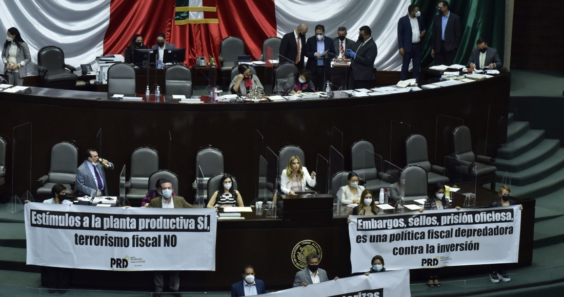 ley-ingresos-debate-camara-prd-protesta