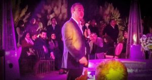 El Presidente municipal de San Miguel de Allende Luis Alberto Villarreal García en estado de ebriedad. Foto: Pop Lab.