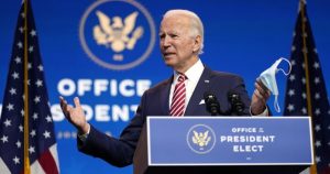 El Presidente electo de los Estados Unidos, Joe Biden, habla sobre la recuperación económica. Foto: AP.