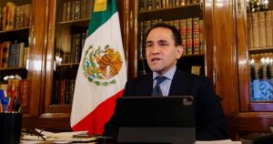 Arturo Herrera, Secretario de Hacienda, en la conferencia del G20- Foto: Twitter Herrera.