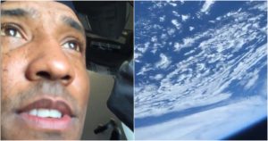 La vista de la Tierra fue capturada desde la ventana de Dragon Resilience. Foto: Especial