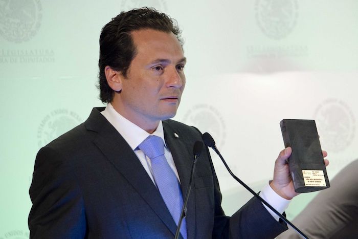 Lozoya durante su participación en el primer día de la III Reunión Plenaria del PRI en San Lázaro, ocurrida en 2013.