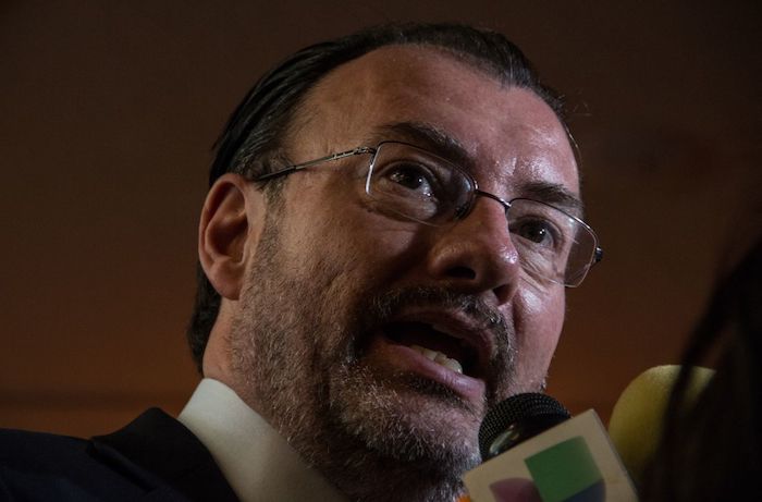 Luis Videgaray Caso, exsecretario de Relaciones Exteriores, durante el Acto Conmemorativo del 73 Aniversario de la Organización de la Naciones Unidas en 2018.