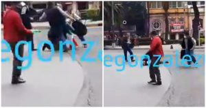 Los hechos ocurrieron en una manifestación de la Ciudad de México. Foto: Especial, captura de video. 