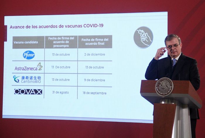 El Canciller mexicano Marcelo Ebrard.