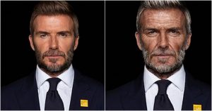 La intervención de Beckham que fue grabada en un teatro de Londres. Foto: Especial