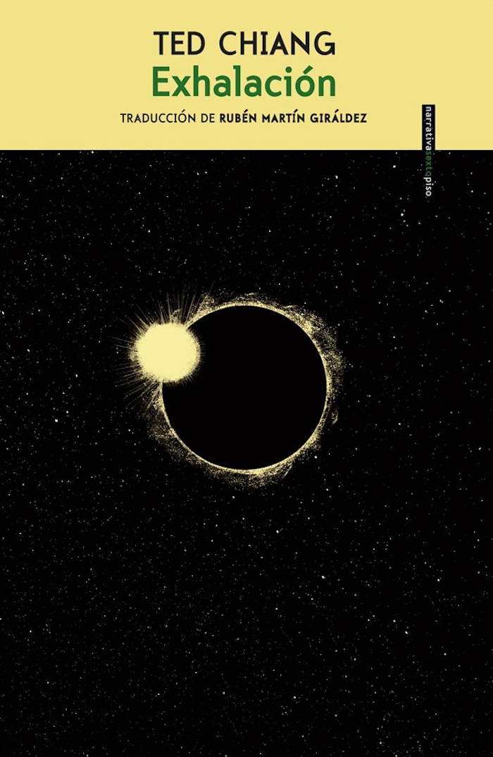 Portada del libro "Exhalación".