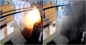 Azcapotzalco, explosión de la pizzería Azcapotzalco, video de explosión de pizzería. Foto: Captura de video