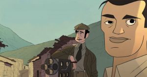 Escena de la cinta animada "Buñuel en el laberinto de las tortugas", dirigida por Salvador Simó y basada en el cómic homónimo de Fermín Solís. Foto: Especial