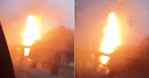 El incendio se registró sobre la autopista México-Pachuca. Imagen: Especial.