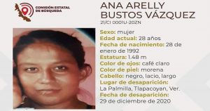 Ana Arely fue hallada asesinada en el municipio de Tlapacoyan, Veracruz. Foto: Especial.