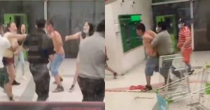 El joven agresor fue detenido y presentado ante las autoridades. Foto: Toma de video