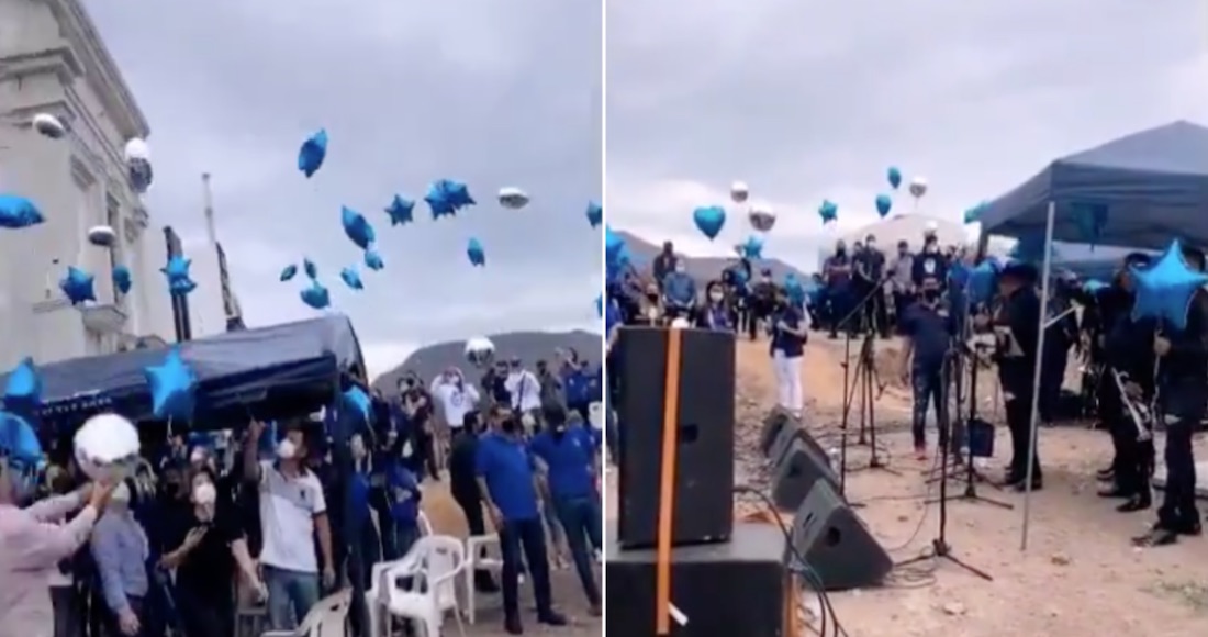 El funeral se llevó a cabo en Culiacán, Sinaloa. Foto: Especial