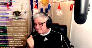 Tellier 50 tiene más de 200 mil seguidores en Twitch donde transmite diariamente.Foto: Captura de pantalla.