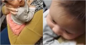 La pequeña Olivia Ervin, de Lebanon, Pensilvania, nació el 4 de noviembre, aunque la confirmación de su sordera no se supo hasta un mes después, tras no superar dos pruebas de audición. Foto: Captura de video