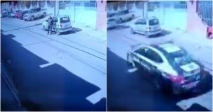 Conductor atropella a hombre que intentaba cruzar la calle. Foto: Especial.