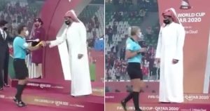 El hecho se registro durante la premiación de la Final de Mundial d eClubes. Imagen: Captura de pantalla.