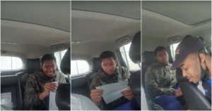 Joven se sorprende al ver su primer cheque con el descuento de impuestos. Foto: Especial 