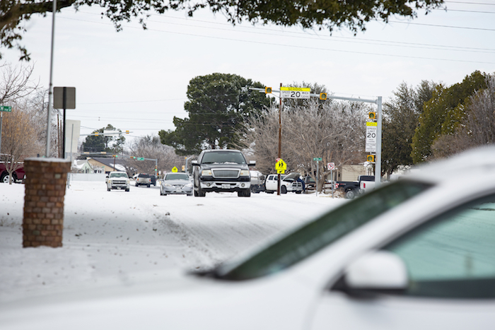 La escena tras la tormenta invernal en Odessa, Texas el 16 de febrero del 2021.