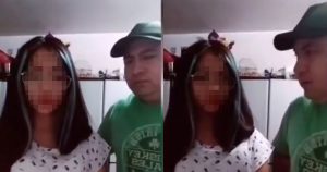 Padre obliga a su hija a disculparse. Foto: Especial.