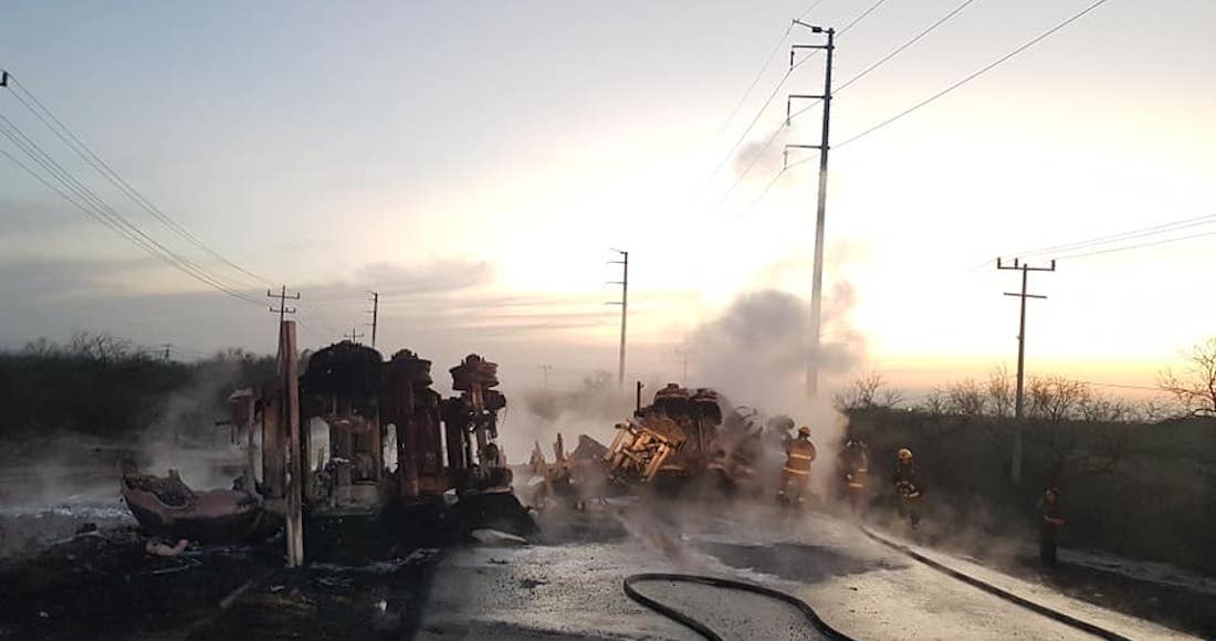 Foto Accidente en Salinas Victoria, Nuevo León.