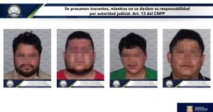 La Fiscalía de San Luis Potosí detuvo a cuatro sospechosos.