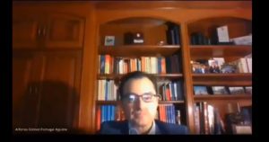 El Notario Público 162 de la CdMx, y profesor de la UP, Alfonso Gómez Portugal Aguirre. Foto: Captura de video. 