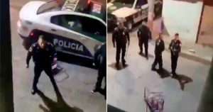 La agresión ocurrió en calles de la Alcaldía Iztapalapa.  Imagen: Captura de pantalla.