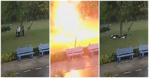 El accidente ocurrió el pasado 13 de marzo en la India. Foto: Especial, Captura de video. 