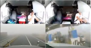 Se desconoce el estado de salud del conductor y de los conductores de los otros vehículos. Foto: Captura de video. 