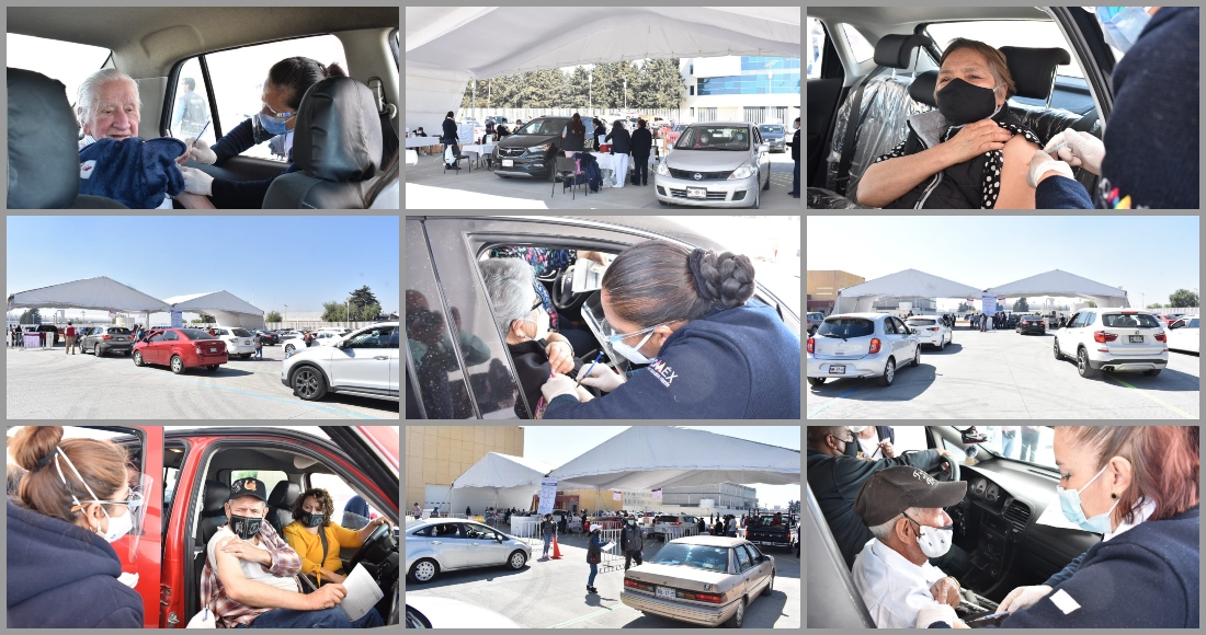 La vacunación en Toluca, Estado de México, arrancó el 9 de marzo. Foto: Especial, Gobierno del Estado de México. 