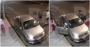 Los delincuentes obligaron a la pareja a descender del vehículo, para después darse a la fuga en él. Foto: Tomada de video