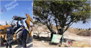 Habitantes de San Francisco Totimehuacán acusan despojo de 70 hectáreas. Fotos: Periódico Central.