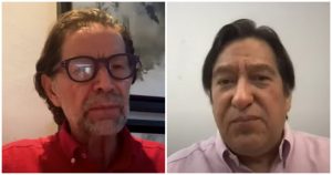 Jorge Zepeda y Julio Hernández López, "Astillero", fueron entrevistados esta tarde en el programa "Los Periodistas". Foto: Especial. 