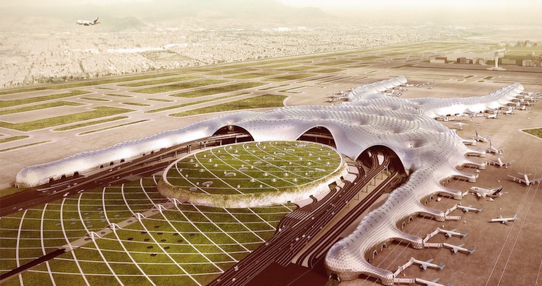 El NAIM es desmantelado en la actualidad. Foto: FR-EE y Foster + Partners.