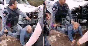 Los hechos ocurrieron en la comunidad de Venta Chica, donde los dos afectados viajaban en un automóvil y se trasladaban a una de sus propiedades. Fotos: Periódico Central