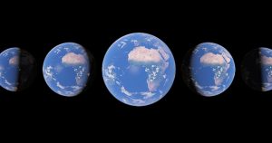 La función muestra los fenómenos naturales "fascinantemente hermosos que se desarrollan durante décadas". Foto: Twitter vía @googleearth