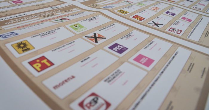 Boleta electoral para el 6 de junio de 2021.